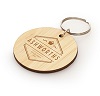 Circular Bamboo Keyring Circular Bamboo Keyring