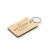 Rectangular Bamboo Keyring Rectangular Bamboo Keyring