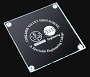 Square flat Jade Glass coaster Square flat Jade Glass coaster
