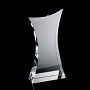 Curved body crystal award Curved body crystal award