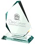 Jade green trophy prism Jade green trophy prism