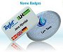 Aluminium Name Badge with no additional coating - Standard Fittings Aluminium Name Badge with no additional coating - Standard Fittings